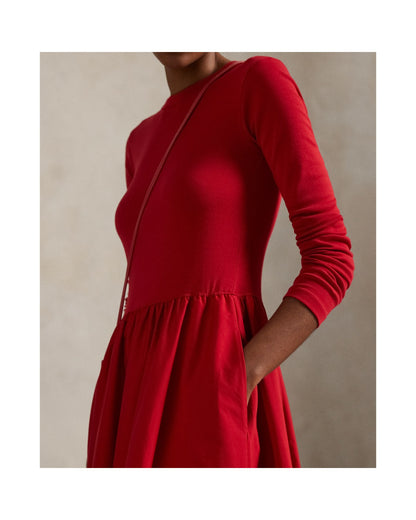 Cotton Long-Sleeve Dress