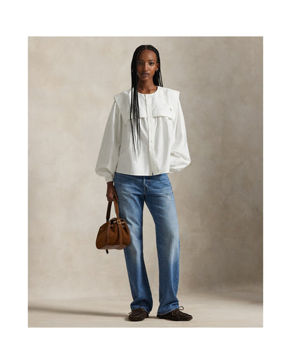 Bib Cotton Oxford Shirt