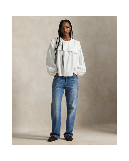 Bib Cotton Oxford Shirt