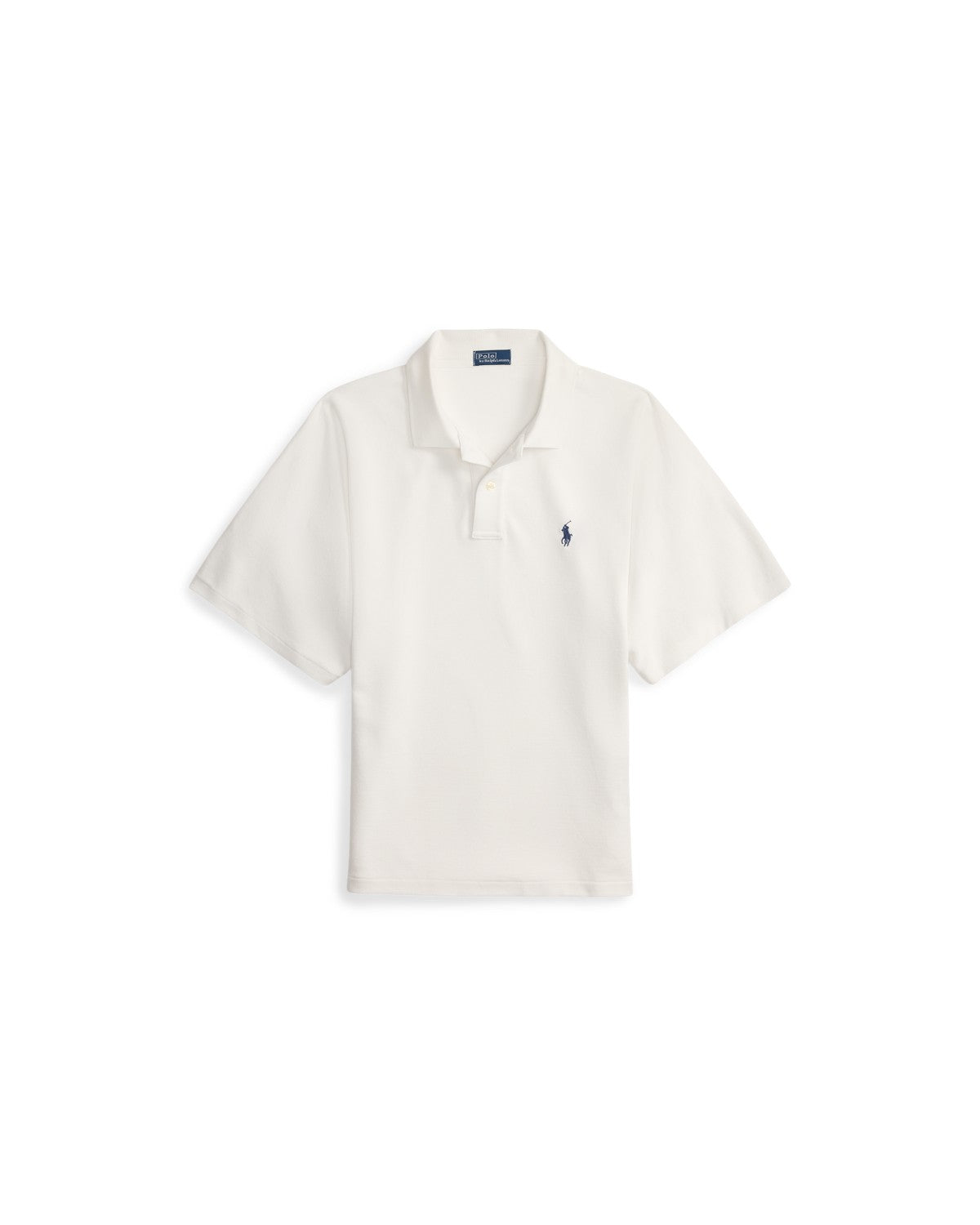 Dolman-Sleeve Mesh Polo Shirt
