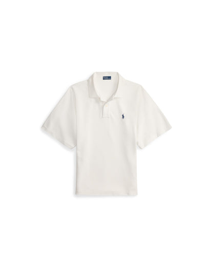Dolman-Sleeve Mesh Polo Shirt