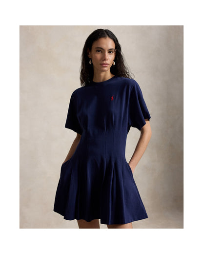 Shaped Cotton Jersey T-Shirt Dress