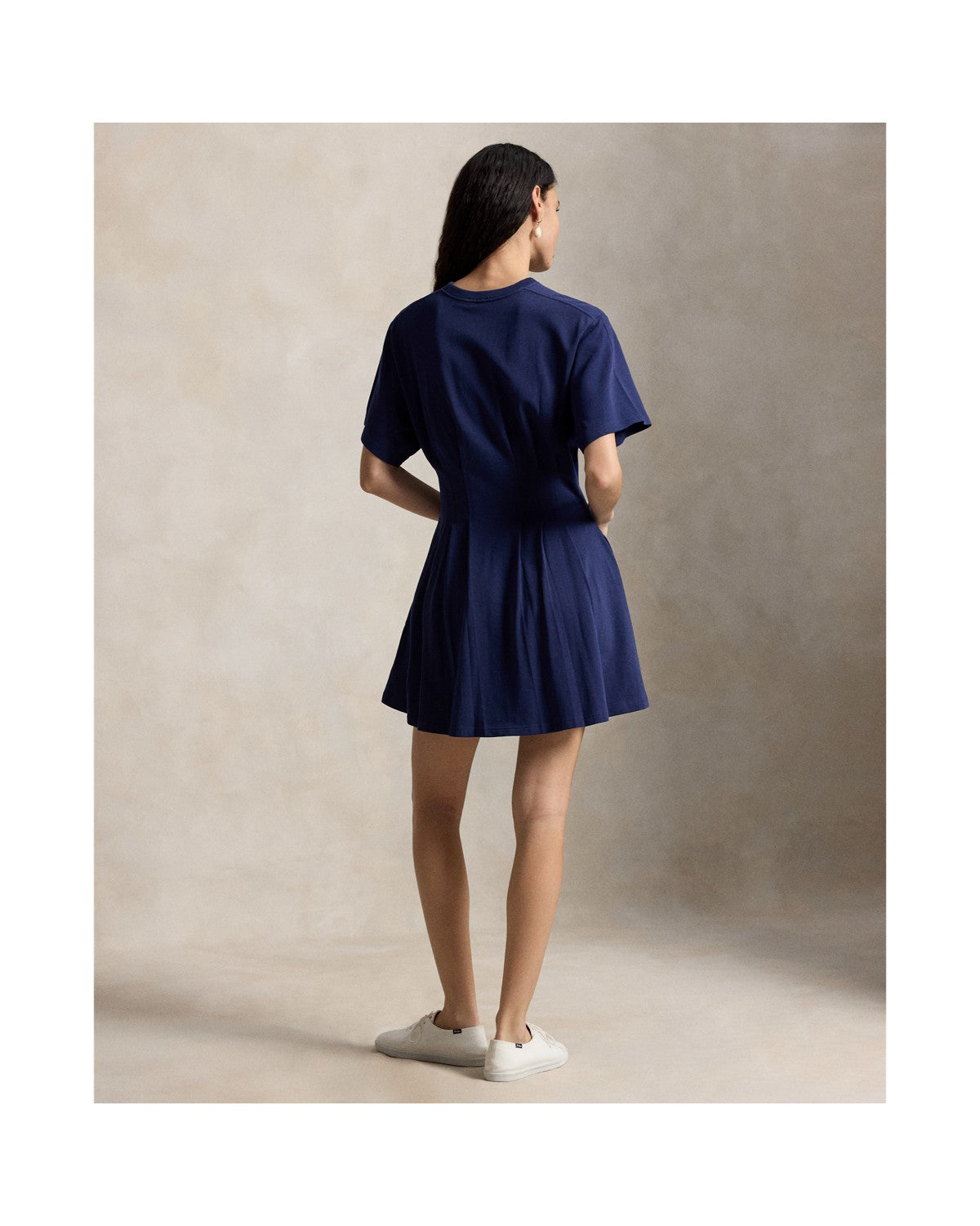 Shaped Cotton Jersey T-Shirt Dress