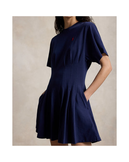 Shaped Cotton Jersey T-Shirt Dress