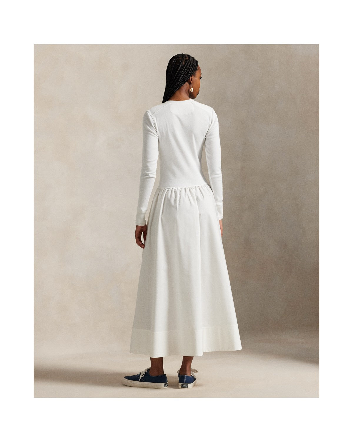 Cotton Henley Dress