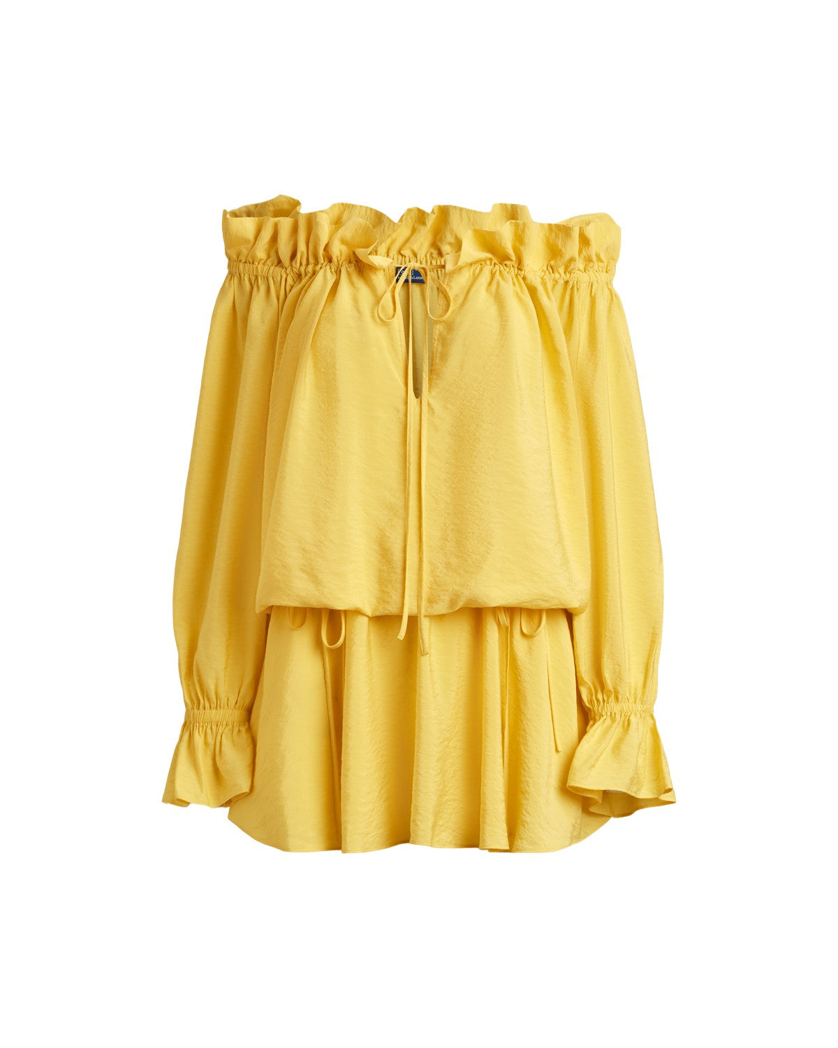 Off-the-Shoulder Crepe Dress