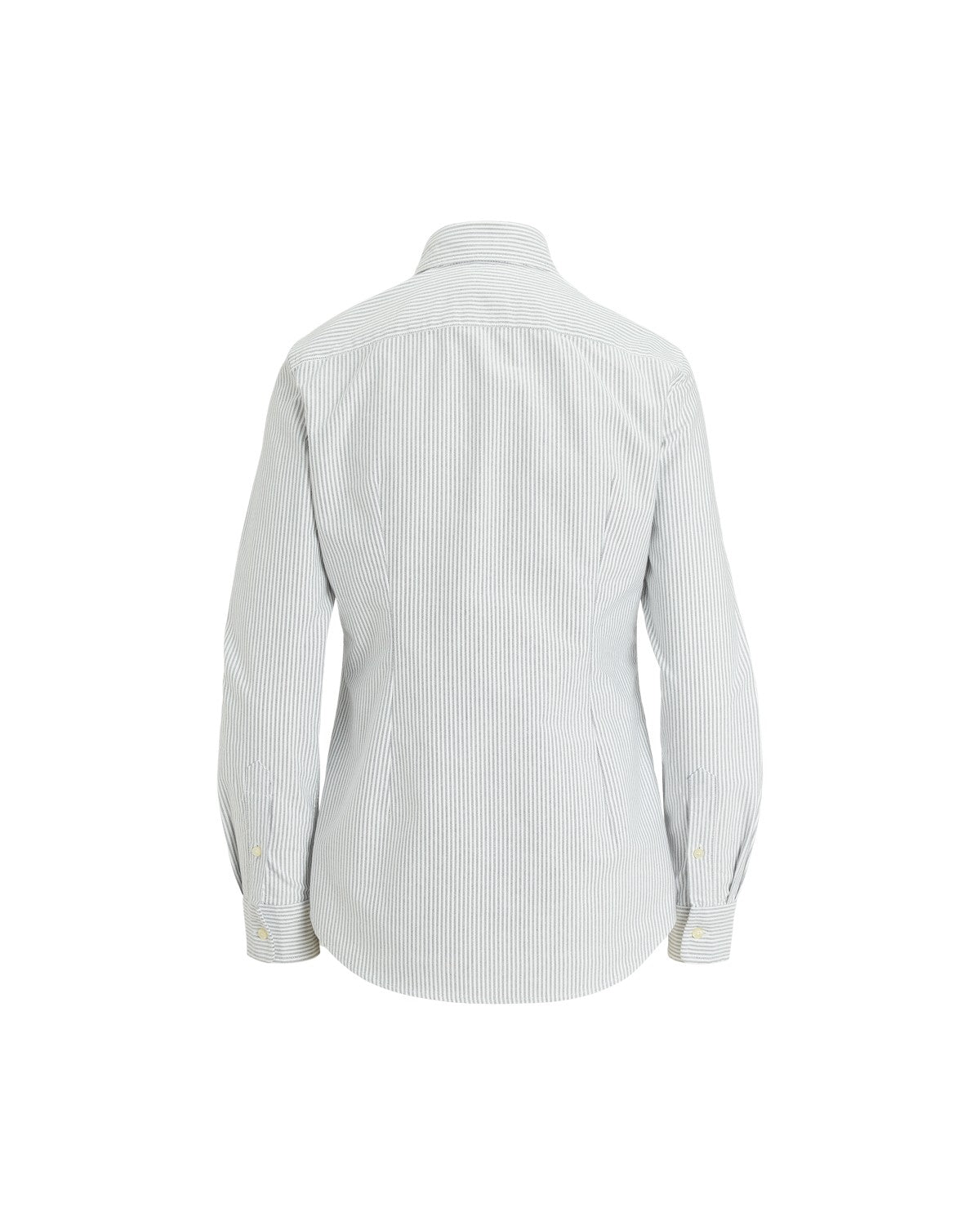 Classic Fit Striped Cotton Oxford Shirt