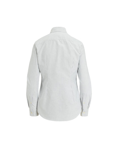 Classic Fit Striped Cotton Oxford Shirt