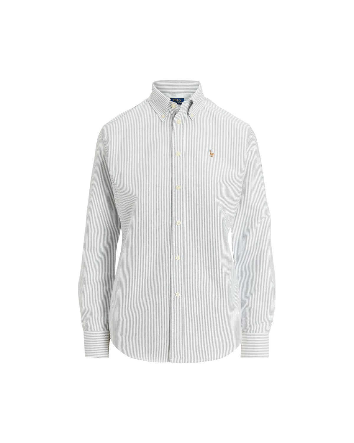 Classic Fit Striped Cotton Oxford Shirt