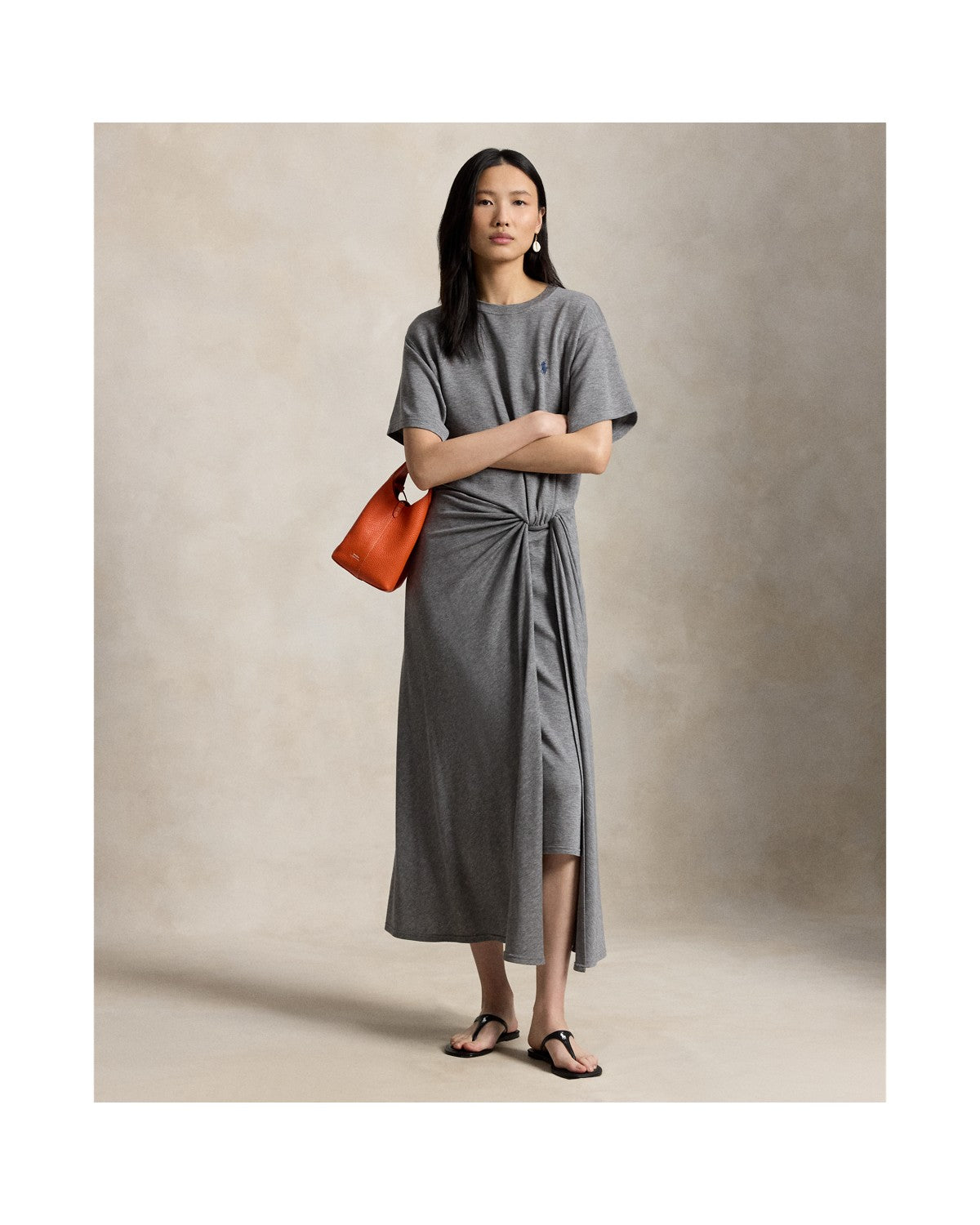 Twist-Detail Tee Dress