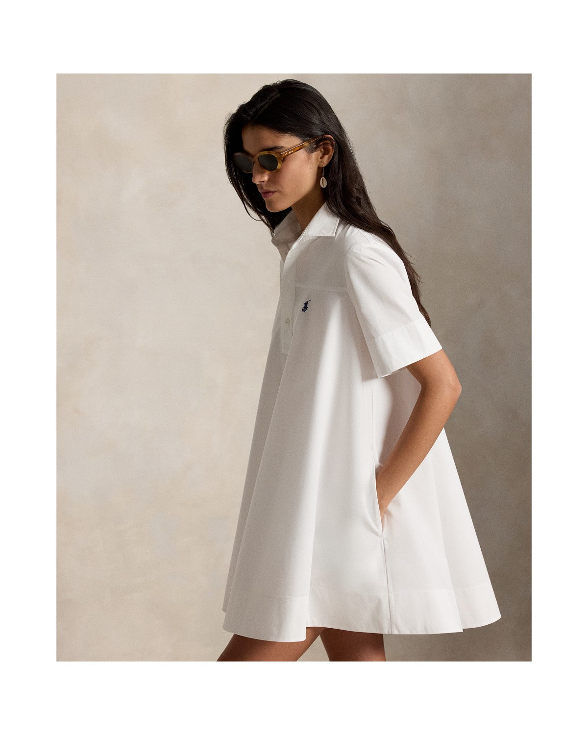 Cotton A-Line Shirtdress