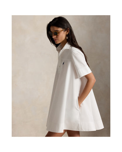 Cotton A-Line Shirtdress