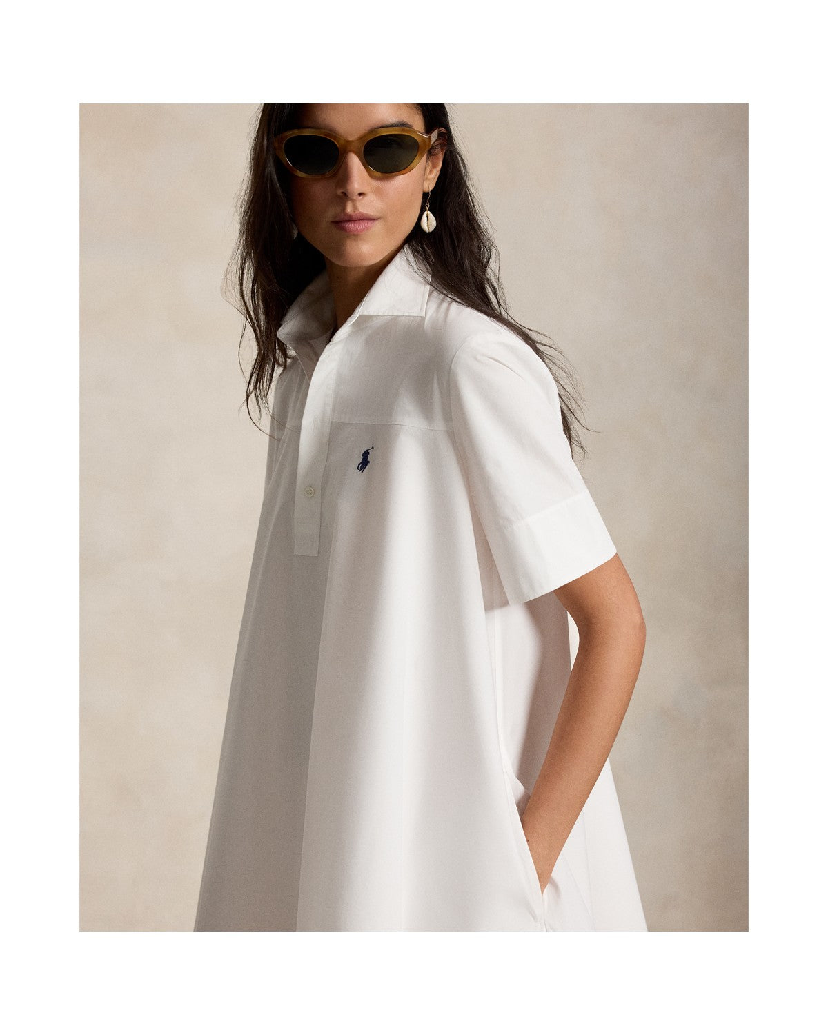 Cotton A-Line Shirtdress