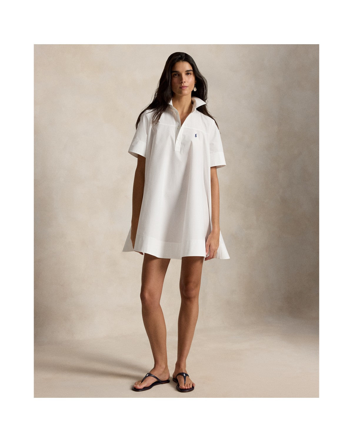 Cotton A-Line Shirtdress