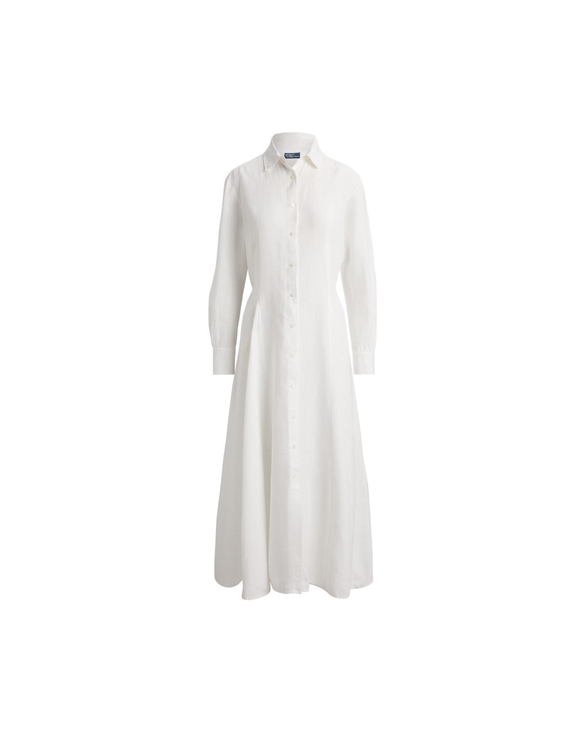Self-Tie Linen Shirtdress