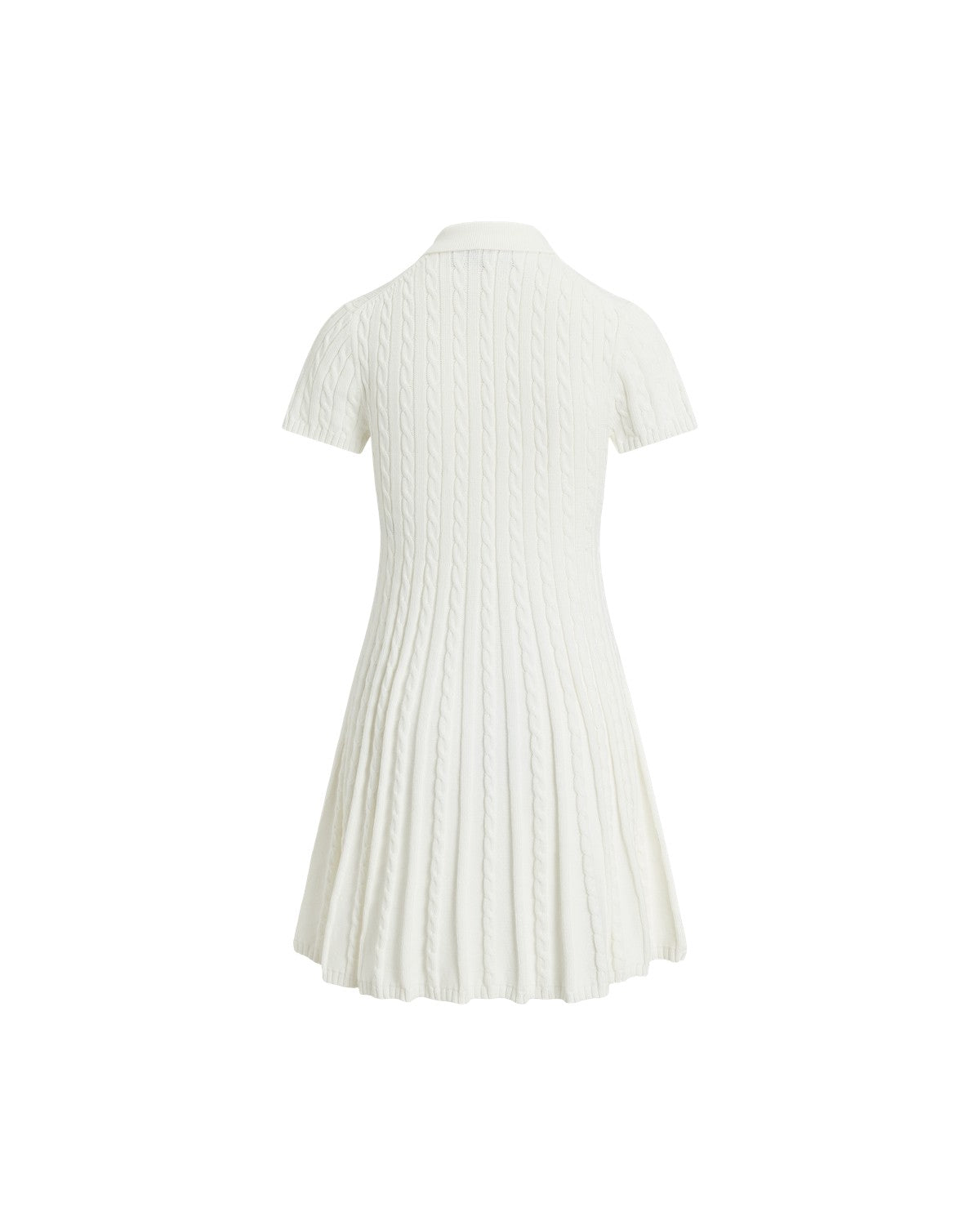 Cable-Knit Polo Dress