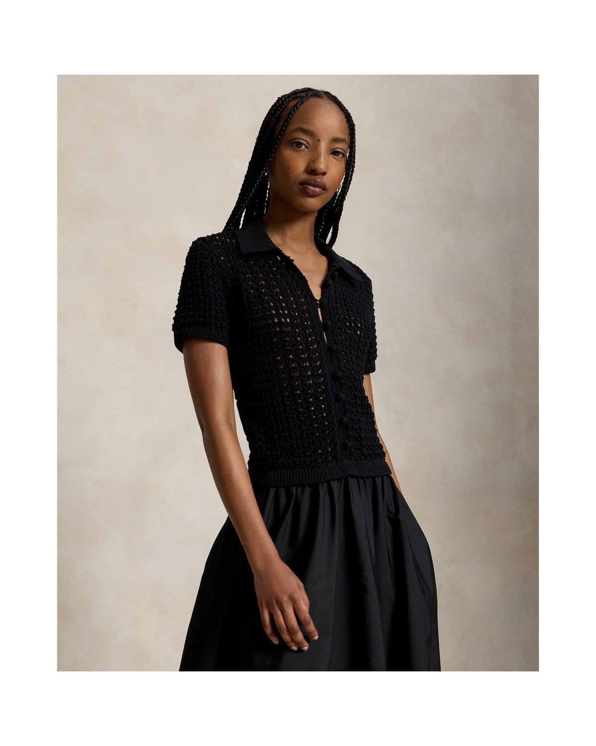 Knit-Bodice Cotton Dress
