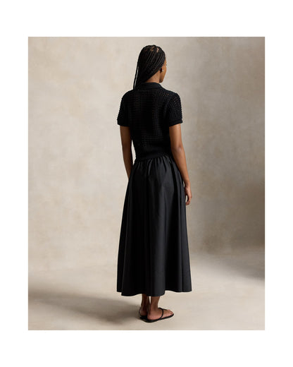 Knit-Bodice Cotton Dress