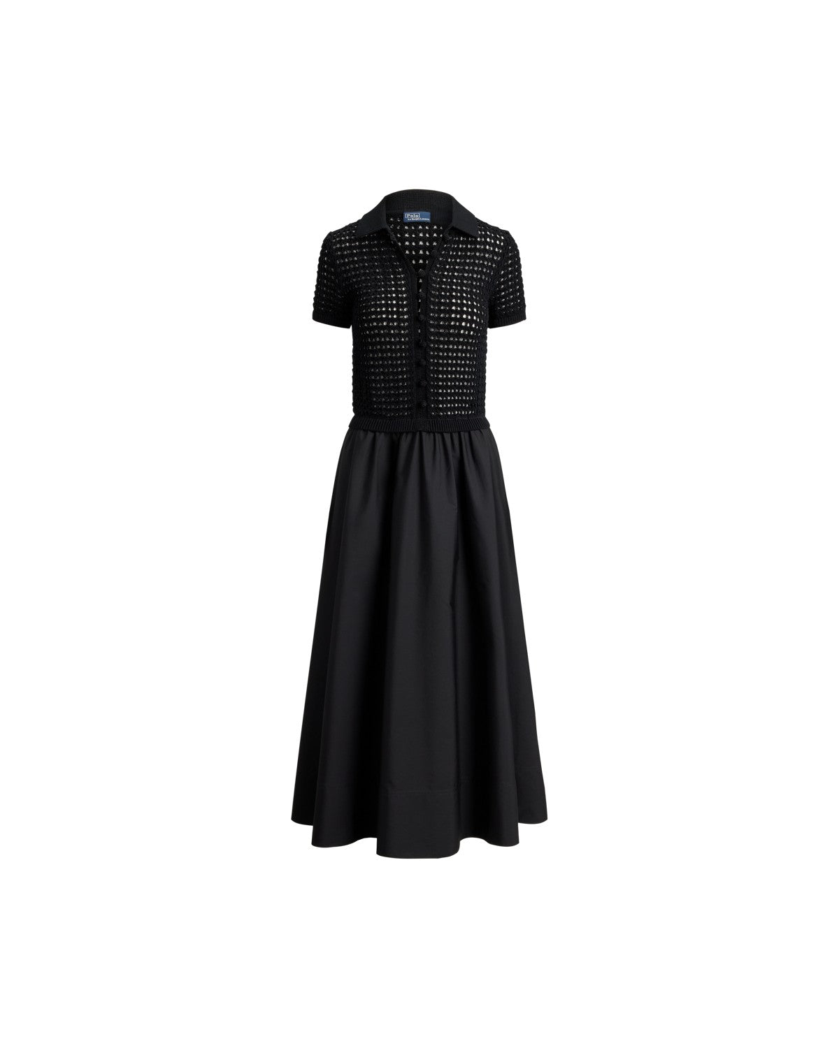 Knit-Bodice Cotton Dress