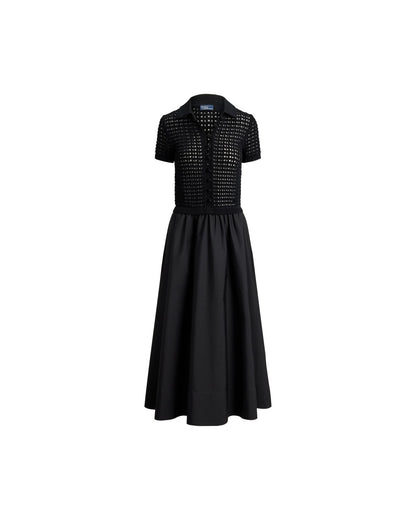 Knit-Bodice Cotton Dress