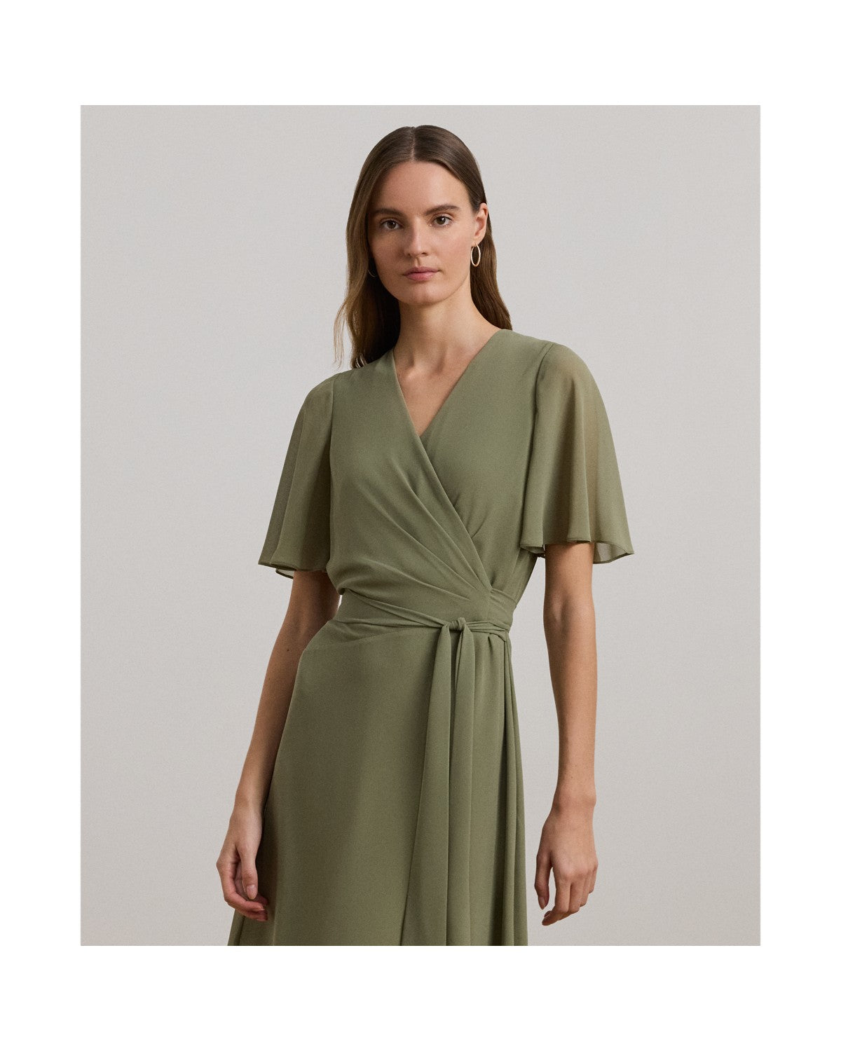 Belted Georgette Dress
