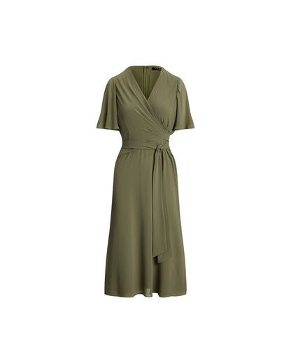 Belted Georgette Dress