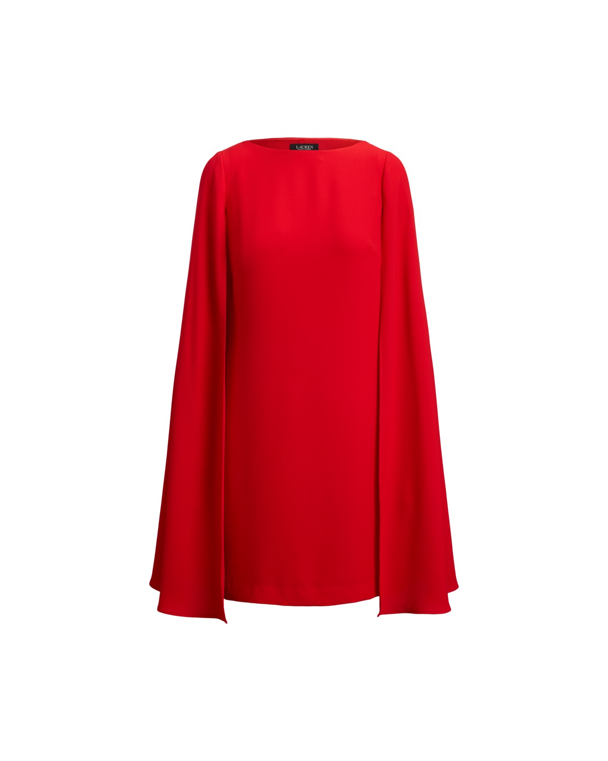 Cape Georgette Cocktail Dress