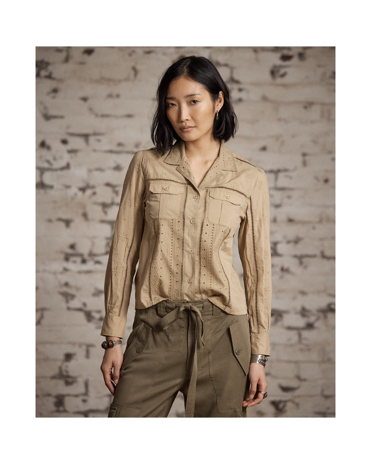 Embroidered Cotton Shirt