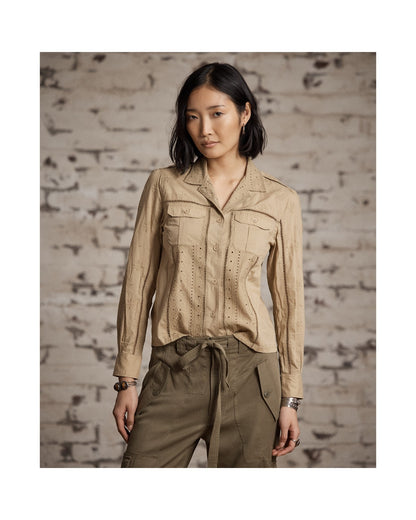 Embroidered Cotton Shirt