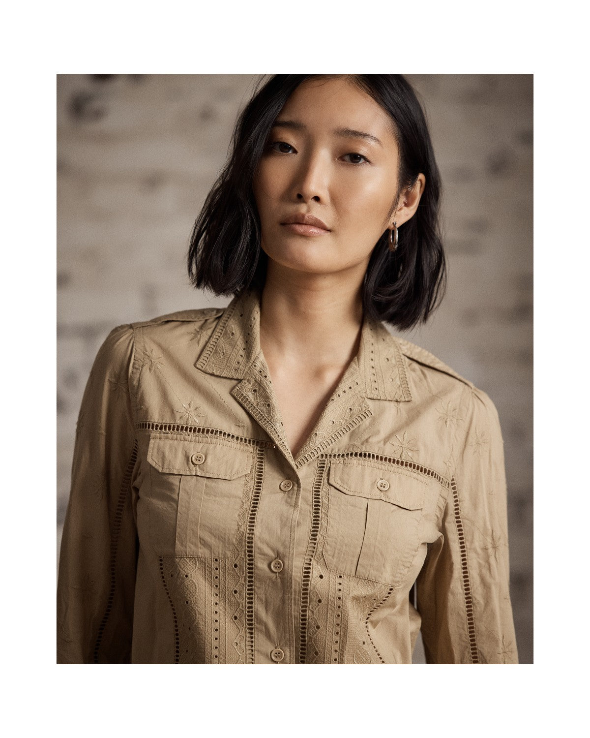 Embroidered Cotton Shirt