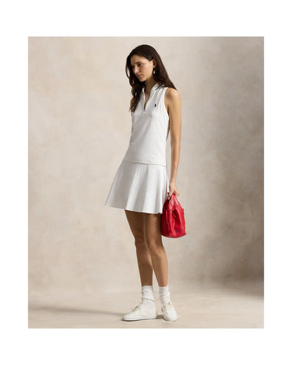 Slim Fit Sleeveless Racerback Polo Shirt