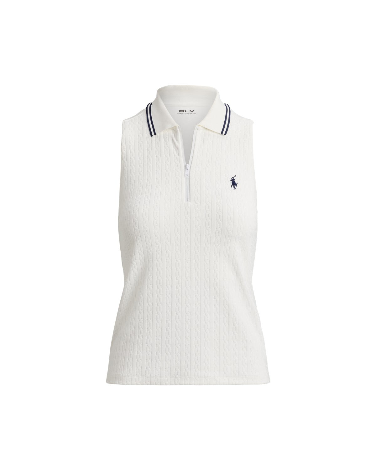 Slim Fit Sleeveless Racerback Polo Shirt