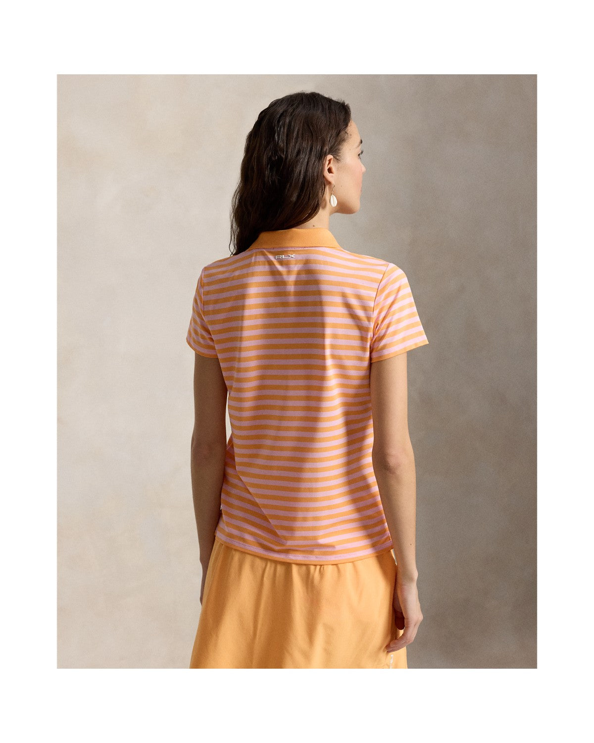 Tailored Fit Striped Jersey Polo Shirt