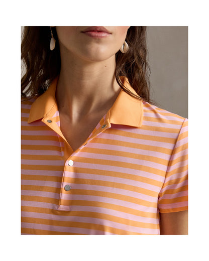 Tailored Fit Striped Jersey Polo Shirt