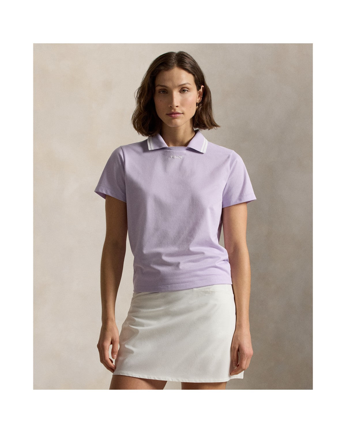 Jersey Layered-Collar Polo Shirt