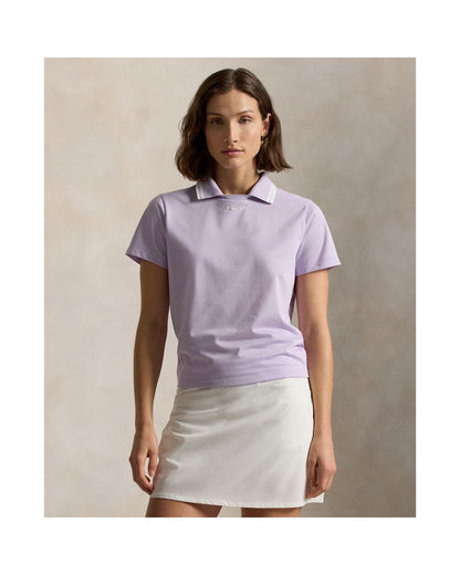 Jersey Layered-Collar Polo Shirt