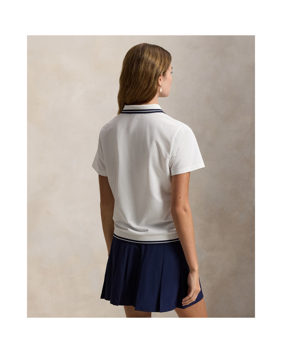 Jersey Layered-Collar Polo Shirt
