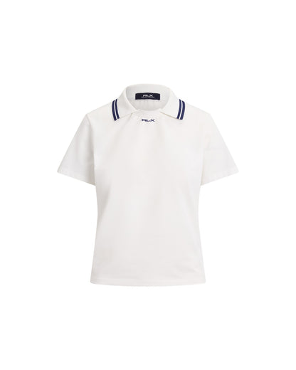 Jersey Layered-Collar Polo Shirt
