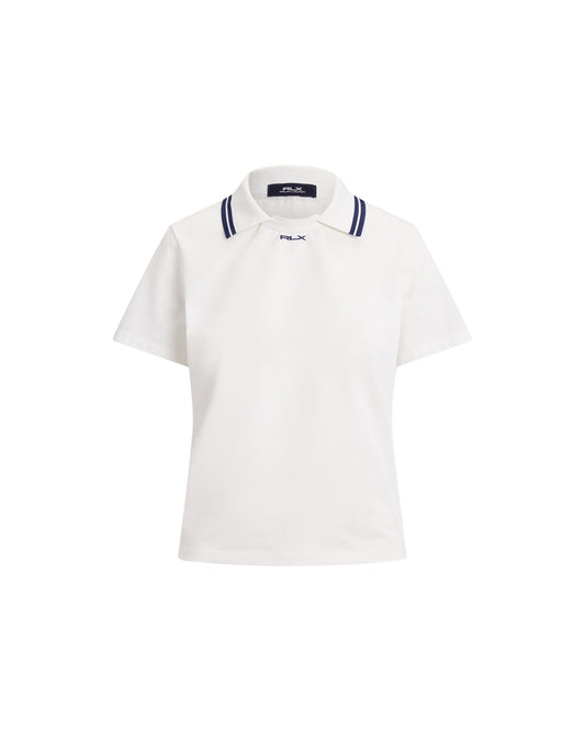 Jersey Layered-Collar Polo Shirt