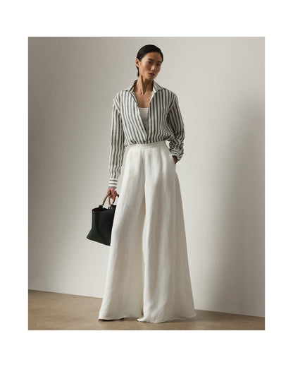 Capri Relaxed Fit Striped Linen Shirt