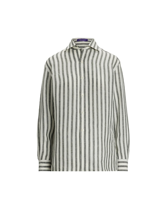 Capri Relaxed Fit Striped Linen Shirt
