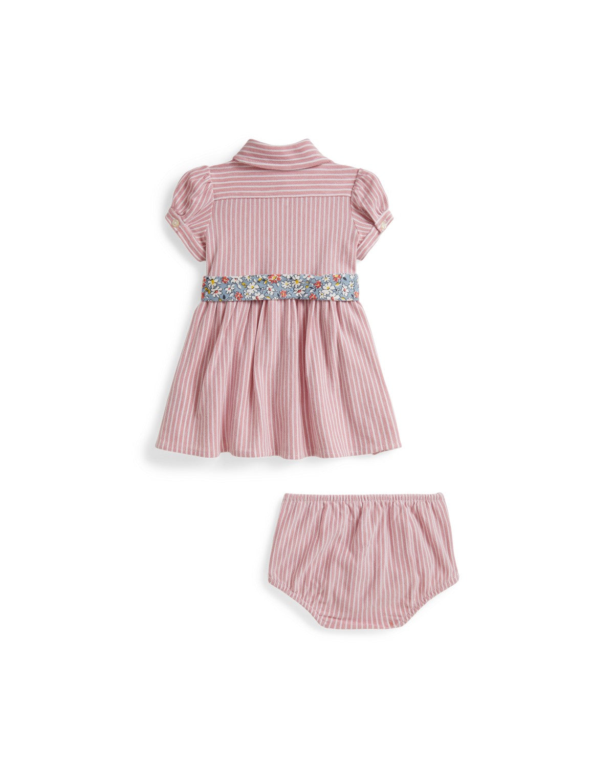 Belted Oxford Mesh Polo Dress & Bloomer