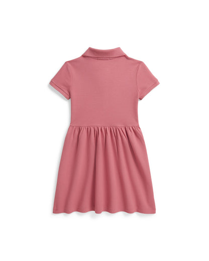 Stretch Mesh Polo Dress