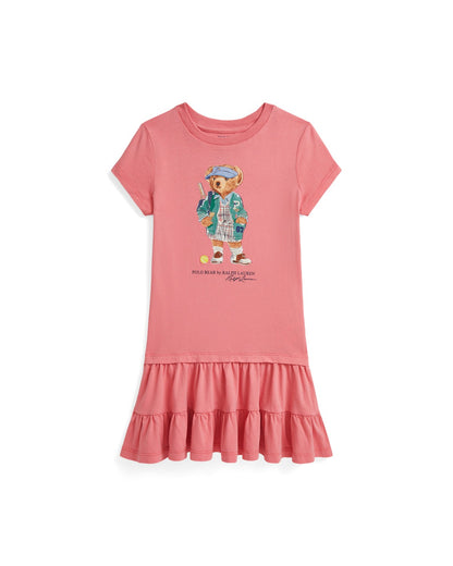 Polo Bear Tiered Cotton Jersey Dress