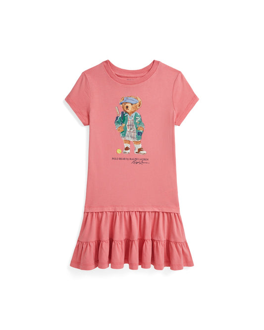 Polo Bear Tiered Cotton Jersey Dress