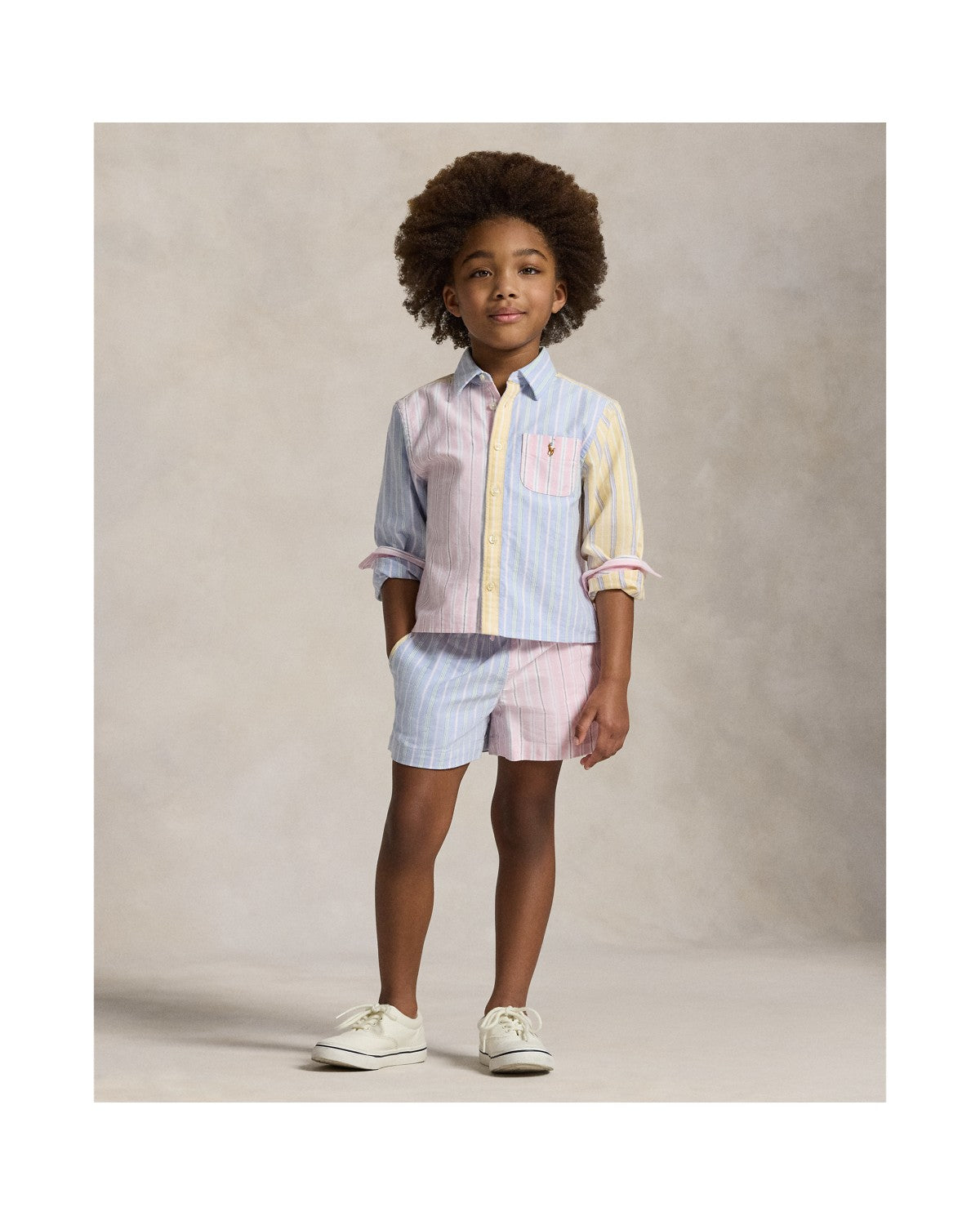 Striped Cotton Oxford Boxy Fun Shirt