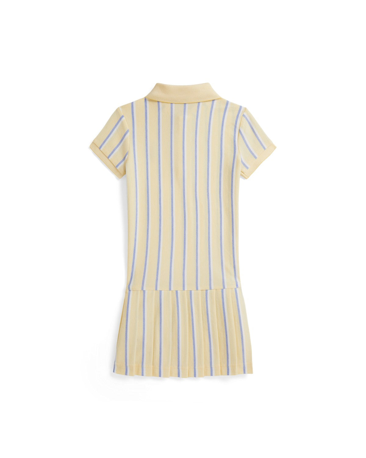 Striped Oxford Mesh Polo Dress