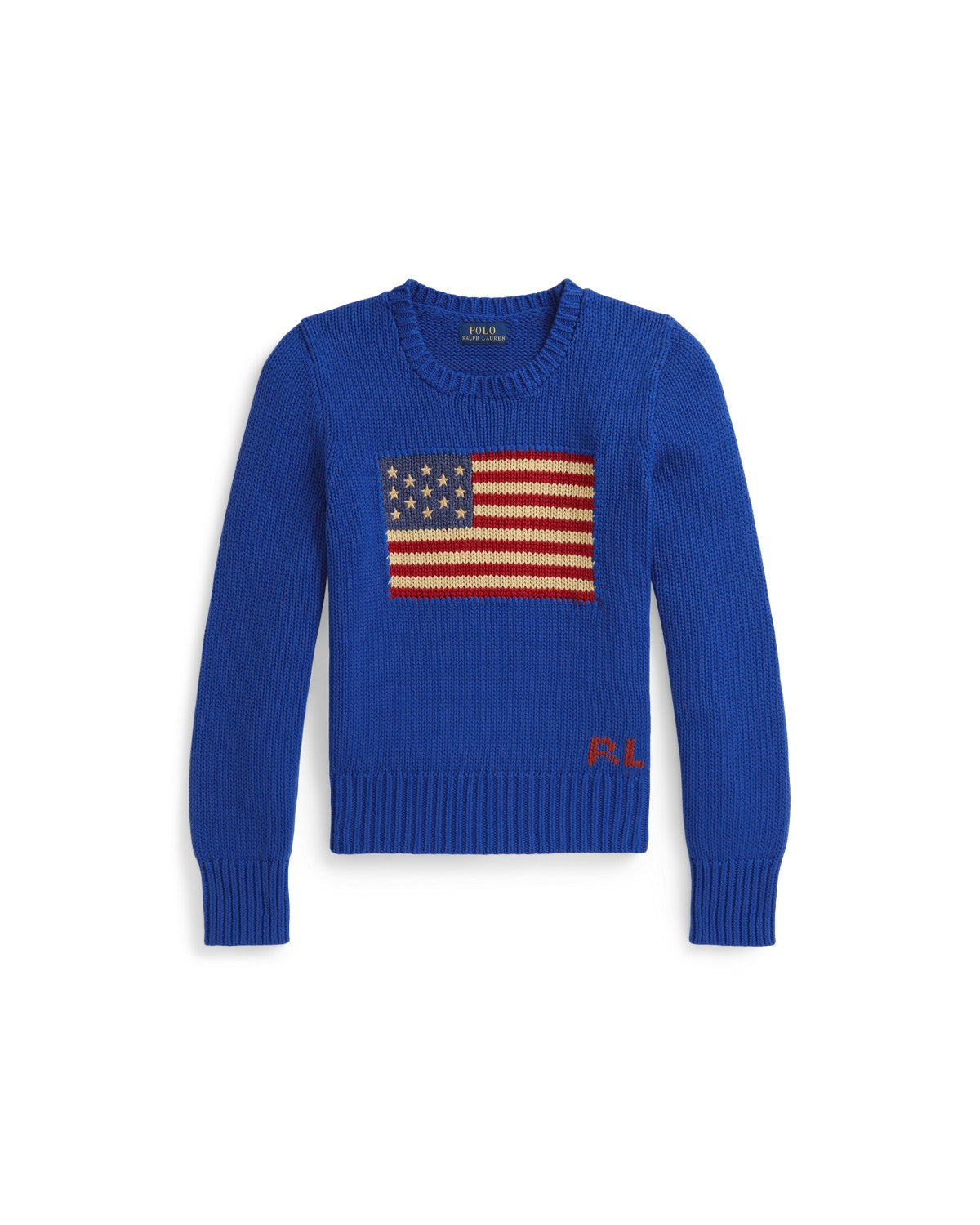 Flag Cotton Crewneck Jumper