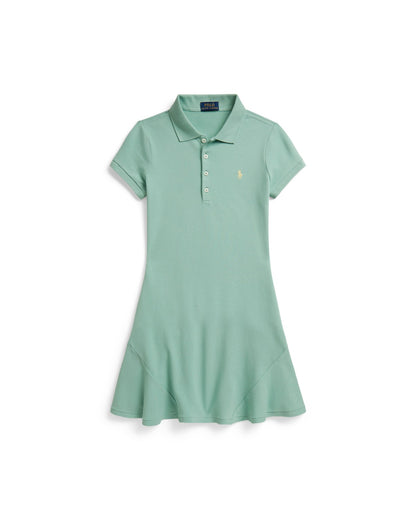 Stretch Mesh Polo Dress
