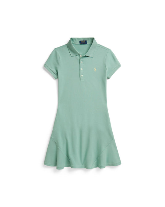 Stretch Mesh Polo Dress